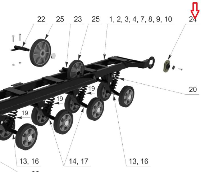 Подшипник  приводной звезды Tinger 305 LDK (TG001225)