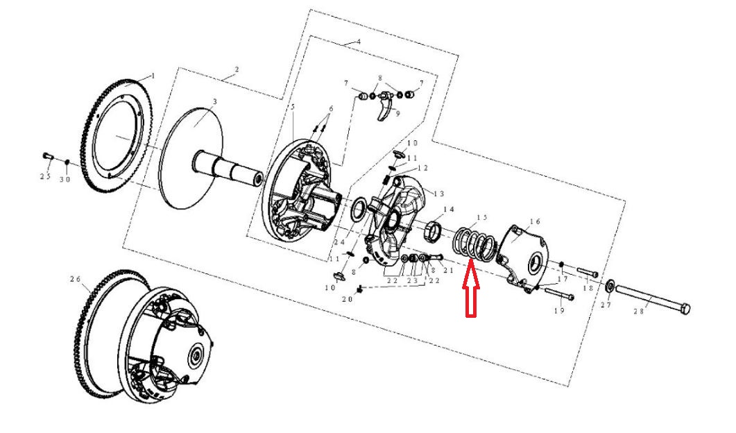 Пружина вариатора Тайга (С40600989)
