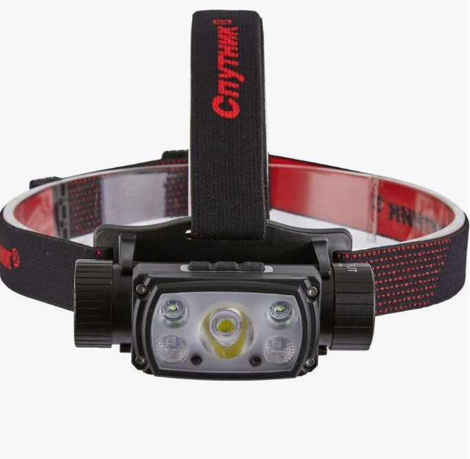 Фонарь налобный Спутник светодиодный 800 лм./1.2 Ач (ASL655)