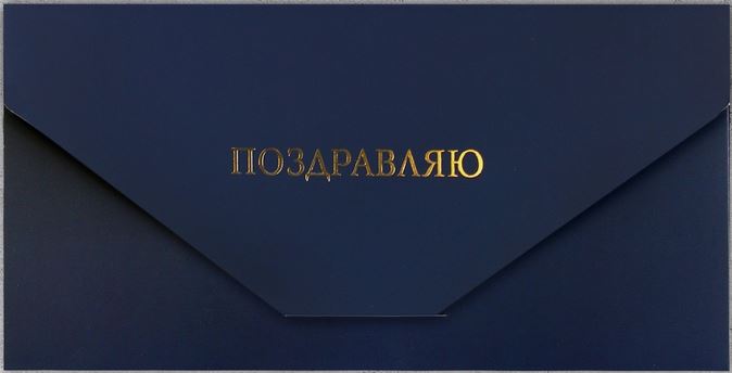 Подарочный конверт «Клетка» 19х9,2см.