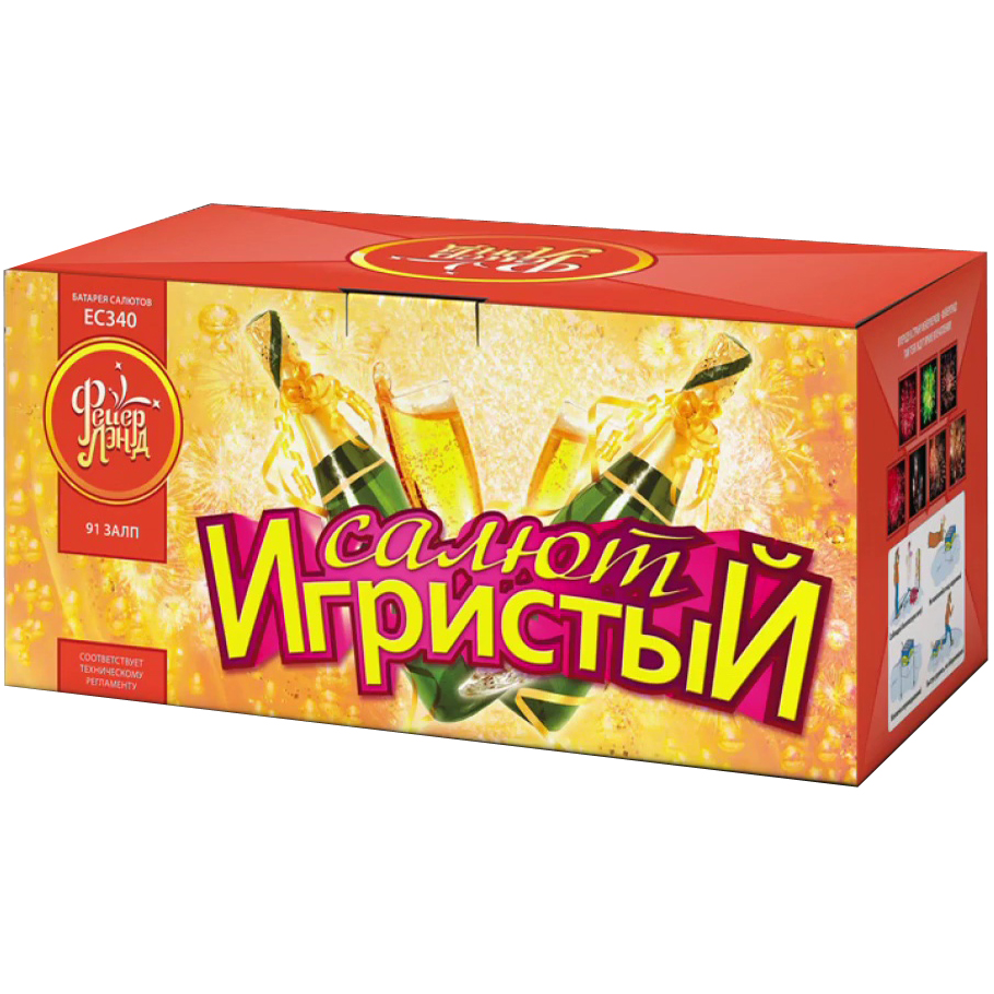 Батарея салютов "Игристый" (0,8"х91) ЕС340
