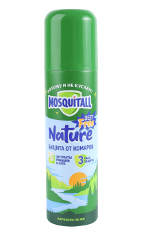 Аэрозоль MOSQUITALL Nature (от комаров и мошек) 150 мл (12шт/у) Аэрозоль MOSQUITALL Nature (от комаров и мошек) 150 мл (12шт/у)