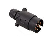 Вилка фаркопа 7 контактная ISO 1724 МЗСА (12В,90919) Вилка фаркопа 7 контактная ISO 1724 МЗСА (12В,90919)