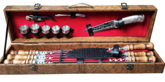 Набор подарочный для шашлыка «Ястреб» Набор подарочный для шашлыка «Ястреб»