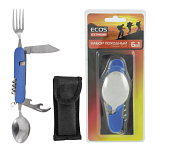 Походный набор Ecos TS-34 6 в 1, синий (325134) Походный набор Ecos TS-34 6 в 1, синий (325134)