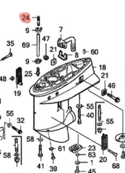 ������ HONDA (41171-ZV5-000) BF50