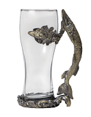 Бокал подарочный пивной "Щука" бронза 500 мл (10797946) Бокал подарочный пивной "Щука" бронза 500 мл (10797946)