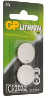Батарейка GP Lithium CR2032 литиевая (2 шт) Батарейка GP Lithium CR2032 литиевая (2 шт)