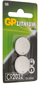 Батарейка GP Lithium CR2032 литиевая (2 шт) Батарейка GP Lithium CR2032 литиевая (2 шт)