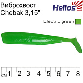 ���������� ��������. Helios Chebak 3,15"/8 �� Electric green 100��. (HS-3-007-N)