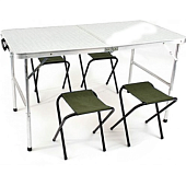 Набор мебели "Новый горизонт" туристический 4 табурета 60х120 см (Ст-03+ (П)) Набор мебели "Новый горизонт" туристический 4 табурета 60х120 см (Ст-03+ (П))