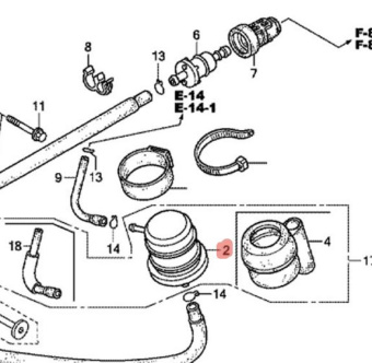 ������ ��������� Honda (16790-ZY1-023)