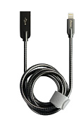 Кабель USB 2.0 > Apple iPhone/iPod/iPad 8pin Steely Lightning (металлическая оплетка 1,2 м,2,1A ) Кабель USB 2.0 > Apple iPhone/iPod/iPad 8pin Steely Lightning (металлическая оплетка 1,2 м,2,1A )