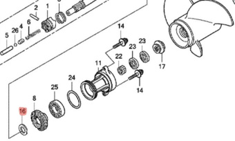 Шайба Honda (90503-ZV5-000) Шайба Honda (90503-ZV5-000)