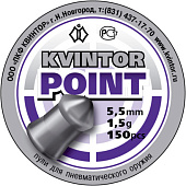 Пульки Квинтор Point 5,5мм 1.5гр, (150шт.) Пульки Квинтор Point 5,5мм 1.5гр, (150шт.)