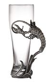 Бокал подарочный пивной "Рак" серебро 500 мл (9945517) Бокал подарочный пивной "Рак" серебро 500 мл (9945517)