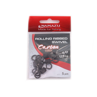  Namazu Pro ROLLING RIBBED SWIVEL, , . Carbon, . 4/0, test-125  (. 5 .)