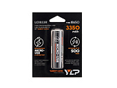 Аккумулятор ЯРКИЙ ЛУЧ YLP LG1833R 18650 Li-Ion 3.7В 3350mAh с защитой и встр. ЗУ micro-USB (блистер) Аккумулятор ЯРКИЙ ЛУЧ YLP LG1833R 18650 Li-Ion 3.7В 3350mAh с защитой и встр. ЗУ micro-USB (блистер)