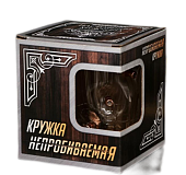 Кружка "Непробиваемая", 3 пули, для пива , 500 мл (арт. 5208257) Кружка "Непробиваемая", 3 пули, для пива , 500 мл (арт. 5208257)