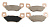 Колодки тормозные Argo А165-36  Колодки тормозные Argo А165-36