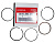 Кольца поршневые HONDA (STD) (13010-ZW6-000) BF2D, BF2.3D Кольца поршневые HONDA (STD) (13010-ZW6-000) BF2D, BF2.3D