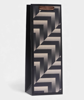 Пакет ламинированный под бутылку "Зигзаги",13х36х10 см (10320542) Пакет ламинированный под бутылку "Зигзаги",13х36х10 см (10320542)