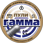 Пульки Гамма 4,5мм. (200 шт.) 1,0г. Пульки Гамма 4,5мм. (200 шт.) 1,0г.