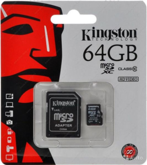 Карта памяти Micro SD 64GB Kingston Карта памяти Micro SD 64GB Kingston