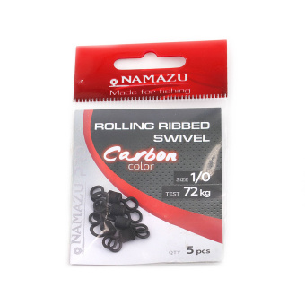  Namazu Pro ROLLING RIBBED SWIVEL, , . Carbon, . 1/0, test-72  (. 5 .)