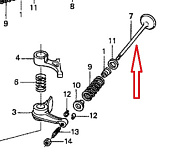 ������ �������� HONDA (14711-ZY1-000) BF20
