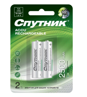 Аккумулятор Спутник Ni-MH HR6 (АА) 2900 mAh Аккумулятор Спутник Ni-MH HR6 (АА) 2900 mAh