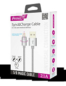 Кабель USB 2.0 - MAGIC 5/8 Partner (microUSB+lightning,1м, 2.1А, ) Кабель USB 2.0 - MAGIC 5/8 Partner (microUSB+lightning,1м, 2.1А, )