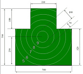 Мишень №4 грудная с кругами (пистолетная) Мишень №4 грудная с кругами (пистолетная)