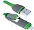  USB 2.0 - Apple 8-pin + micro USB Defender  (microUSB+lightning,1,87489,)