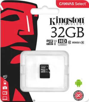   Micro SD 32GB Kingstone ( )