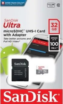   Micro SDHC 32 Gb SanDisk Ultra 100Mb/s