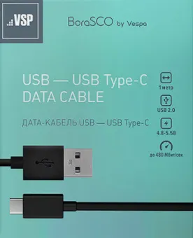  USB 2.0 - USB Type-C BoraSCO VSP (1 ,2 A,20545 )